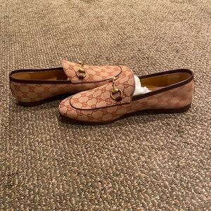 Gucci print Gucci loafers, never been worn